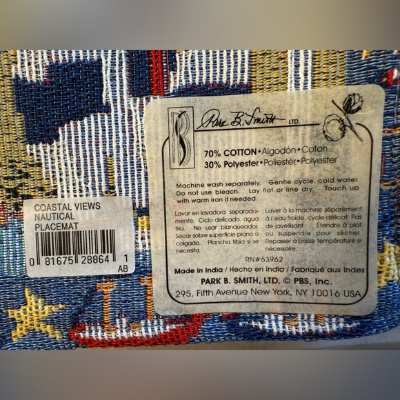 Park B. Smith Lighthouse Nautical Tapestry Placemats Set Of 4 -NWT - Picture 5 of 5